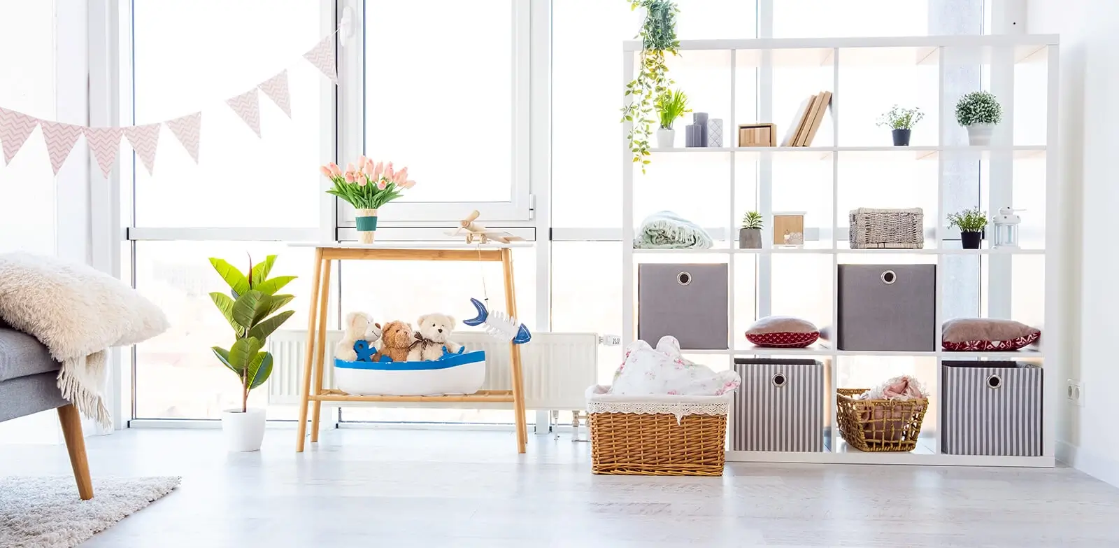Clean and organized Child's Room or Area